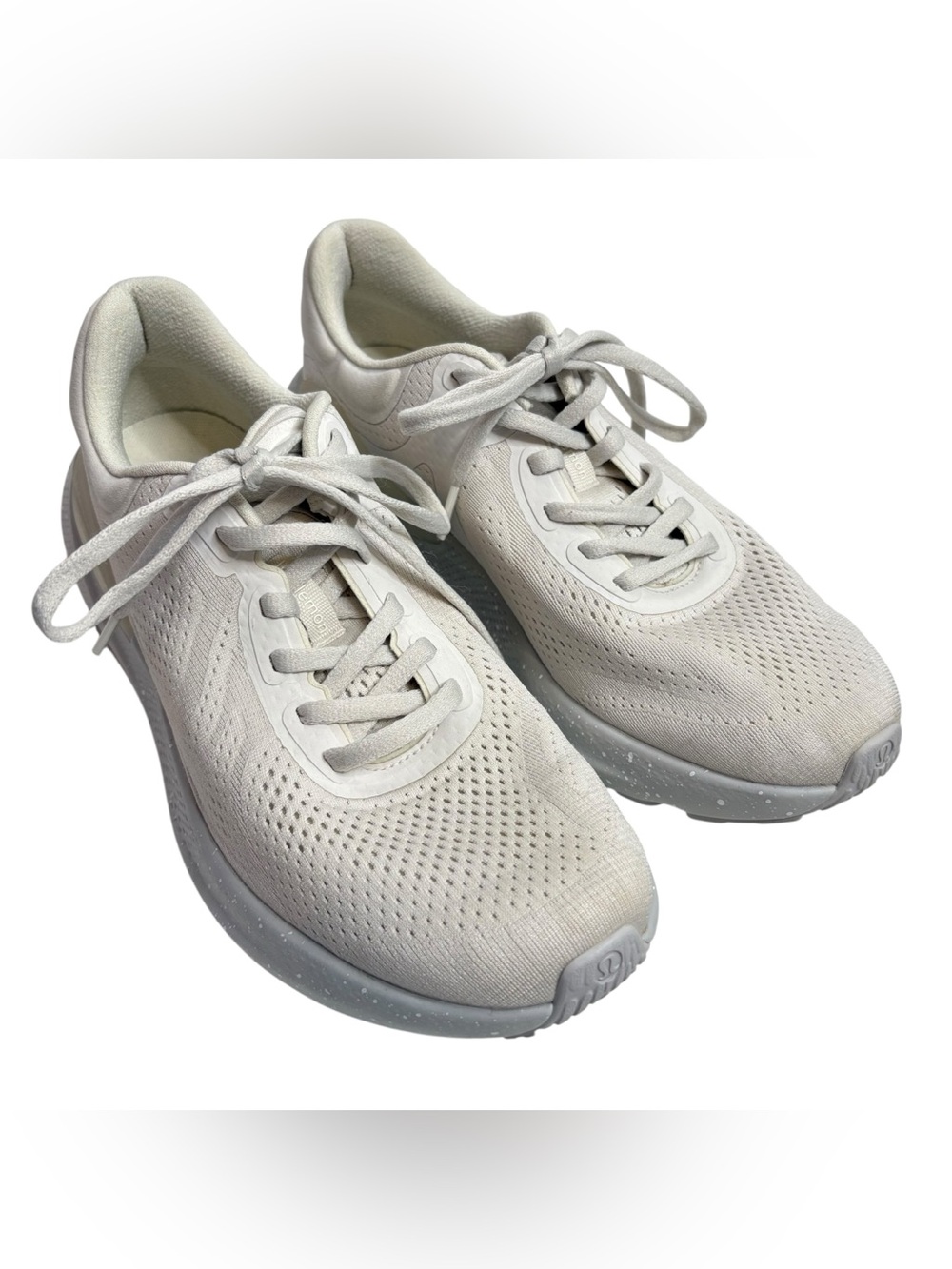 lululemon athletica Women's Light Gray Knit Running Shoes